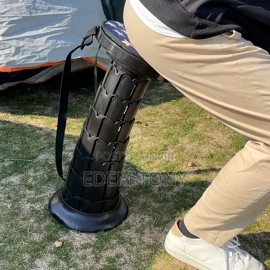 20.4“Portable Telescopic Stool With Cushion, Collapsible Stool