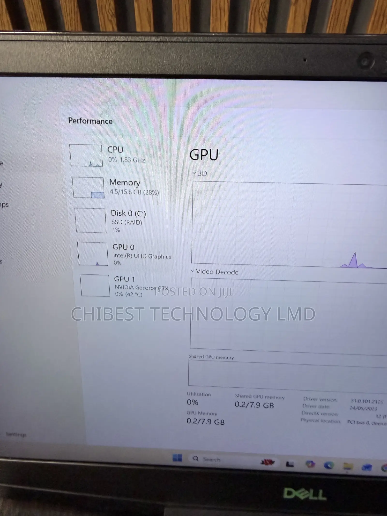 Laptop Dell G5 15 5500 16GB Intel Core i7 SSD 512GB