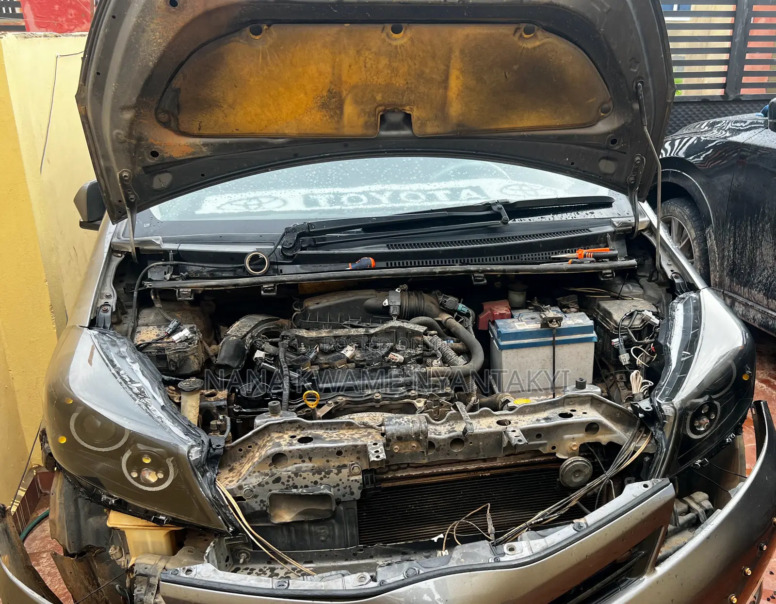 Toyota Vitz Headlights Pair 2012 to 2014 Model