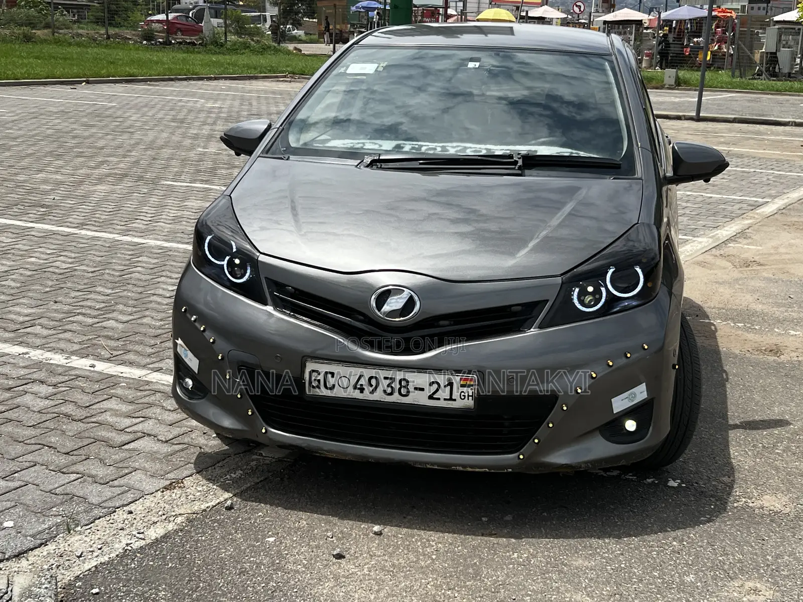Toyota Vitz Headlights Pair 2012 to 2014 Model