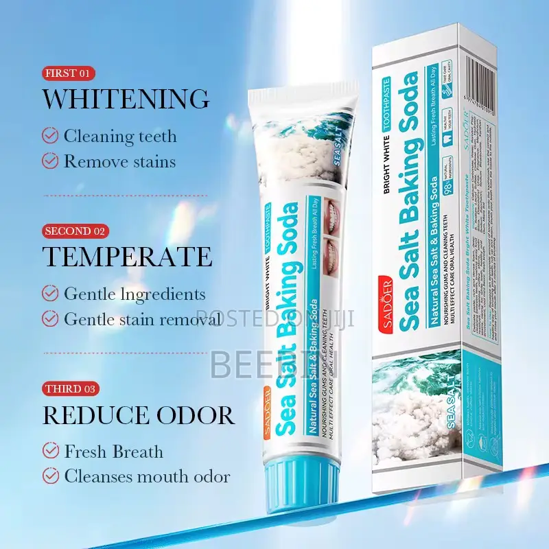 Sea Salt Baking Soda Toothpaste 3 PCS - 100g