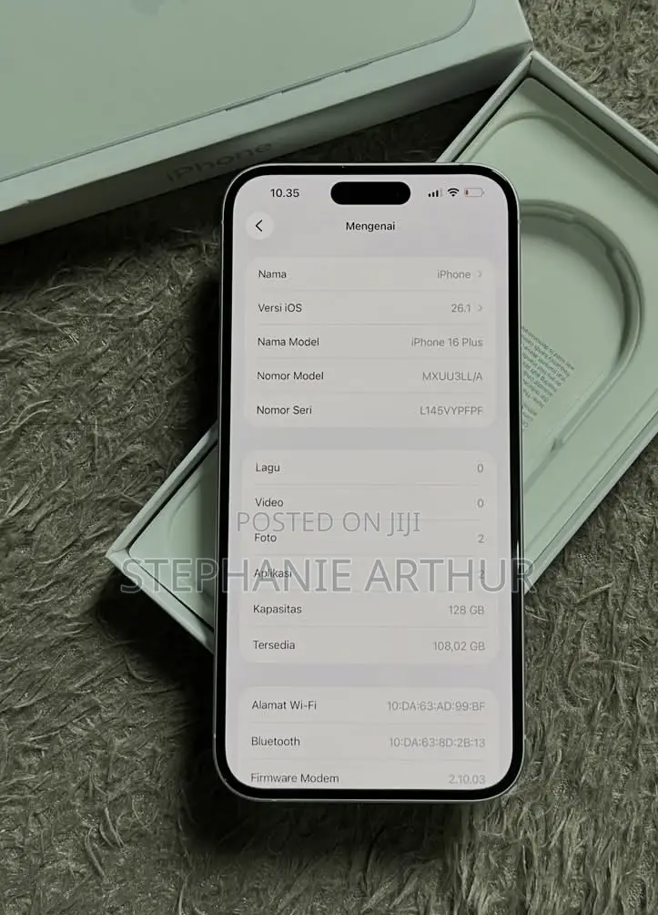 Apple iPhone 16 Plus 128 GB White