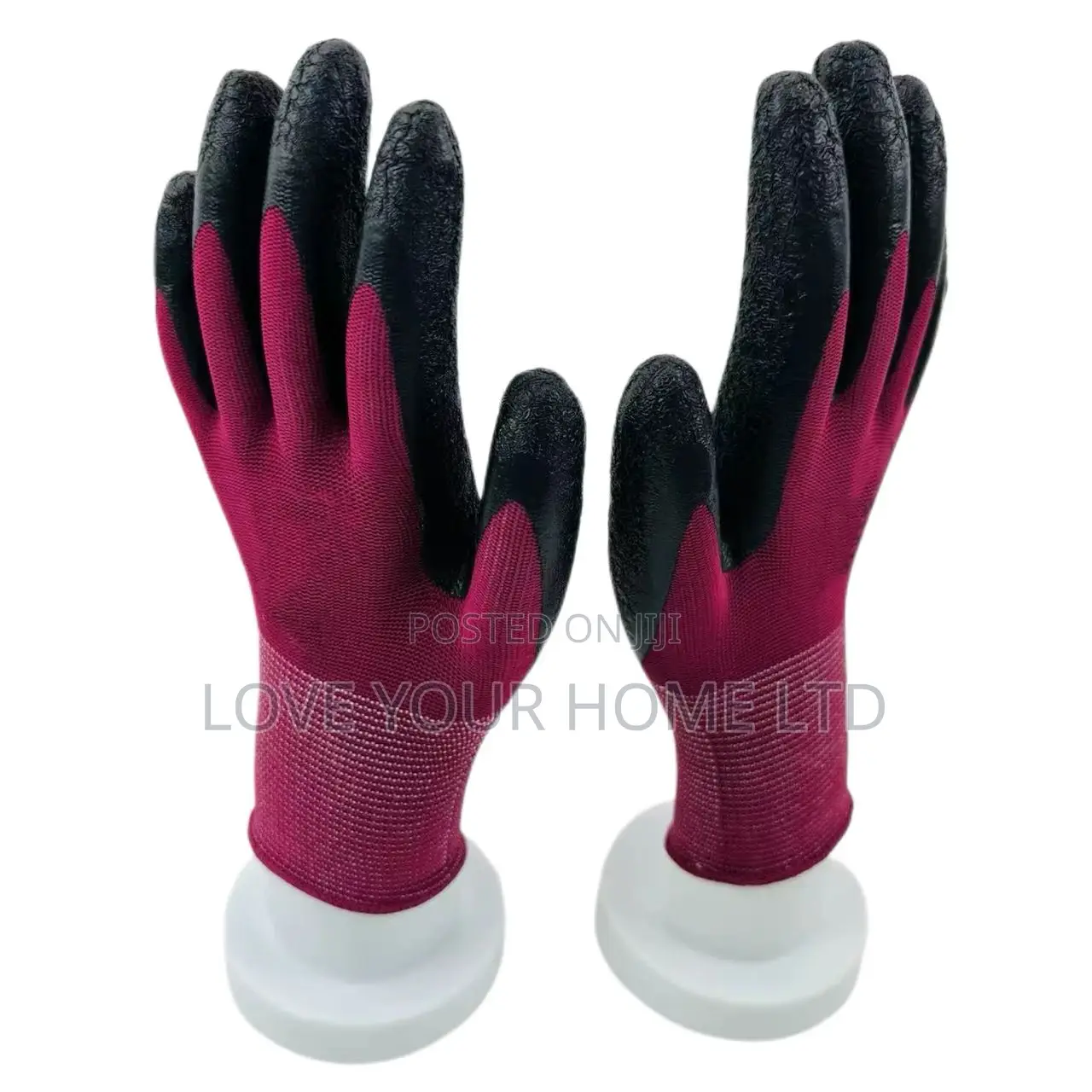 12 Pairs Latex Coated Safety Work Gloves For General Purpose