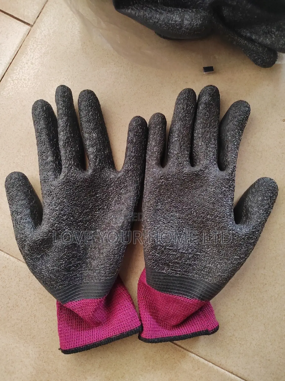 12 Pairs Latex Coated Safety Work Gloves For General Purpose