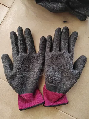 12 Pairs Latex Coated Safety Work Gloves For General Purpose