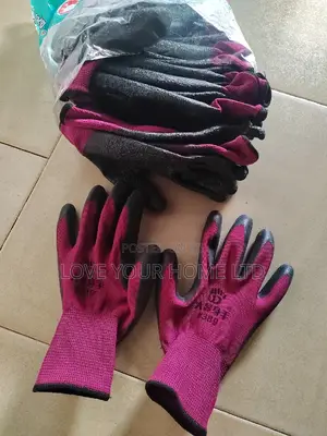 12 Pairs Latex Coated Safety Work Gloves For General Purpose