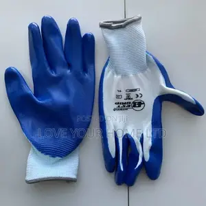 Pack Of 12 Pairs Nitrile Coated Work Safety Gloves