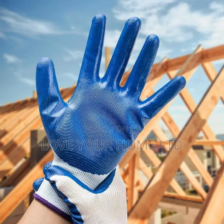 Pack Of 12 Pairs Nitrile Coated Work Safety Gloves