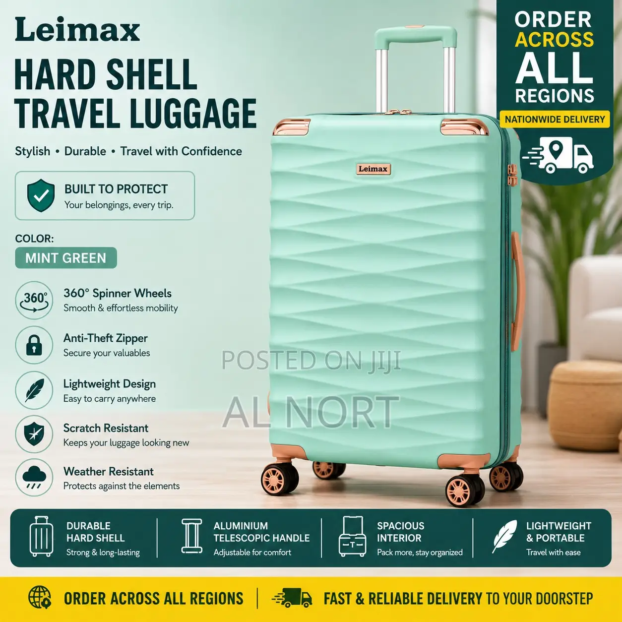 Leimax Hard Shell Travel Luggage Suitcase