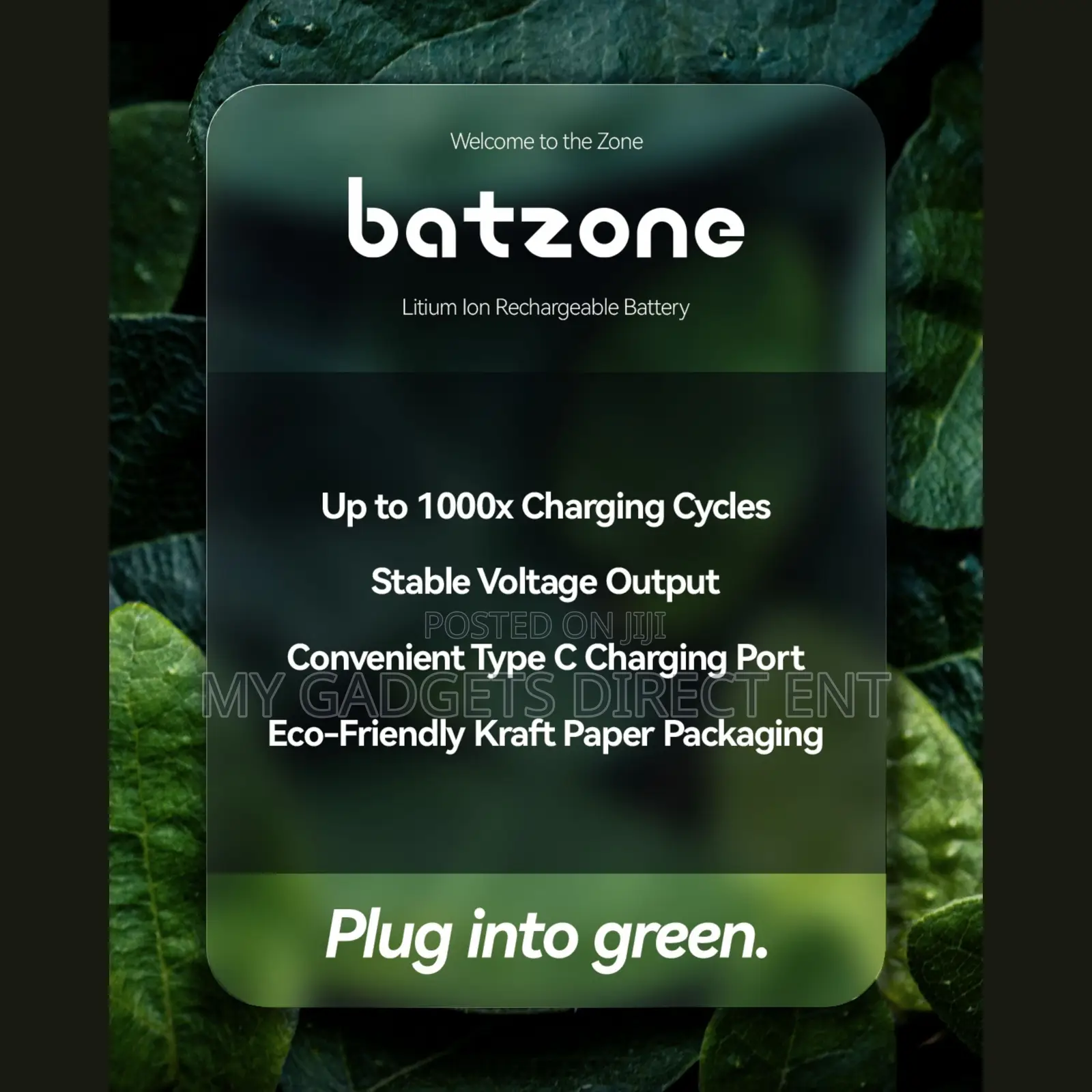 Batzone Usb-C Li-Ion Rechargeable Battery Aa 2220mwh (4pcs)