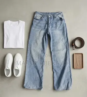 Wide Legged, High Waisted Vintage Trousers.