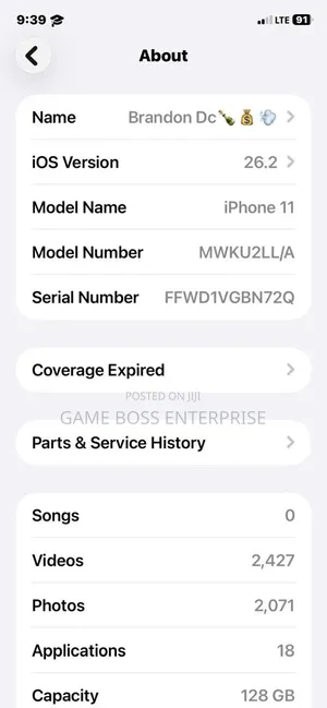 Apple iPhone 11 128 GB Black
