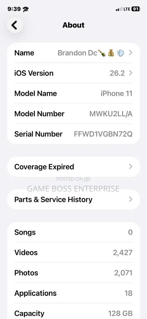 Apple iPhone 11 128 GB Black