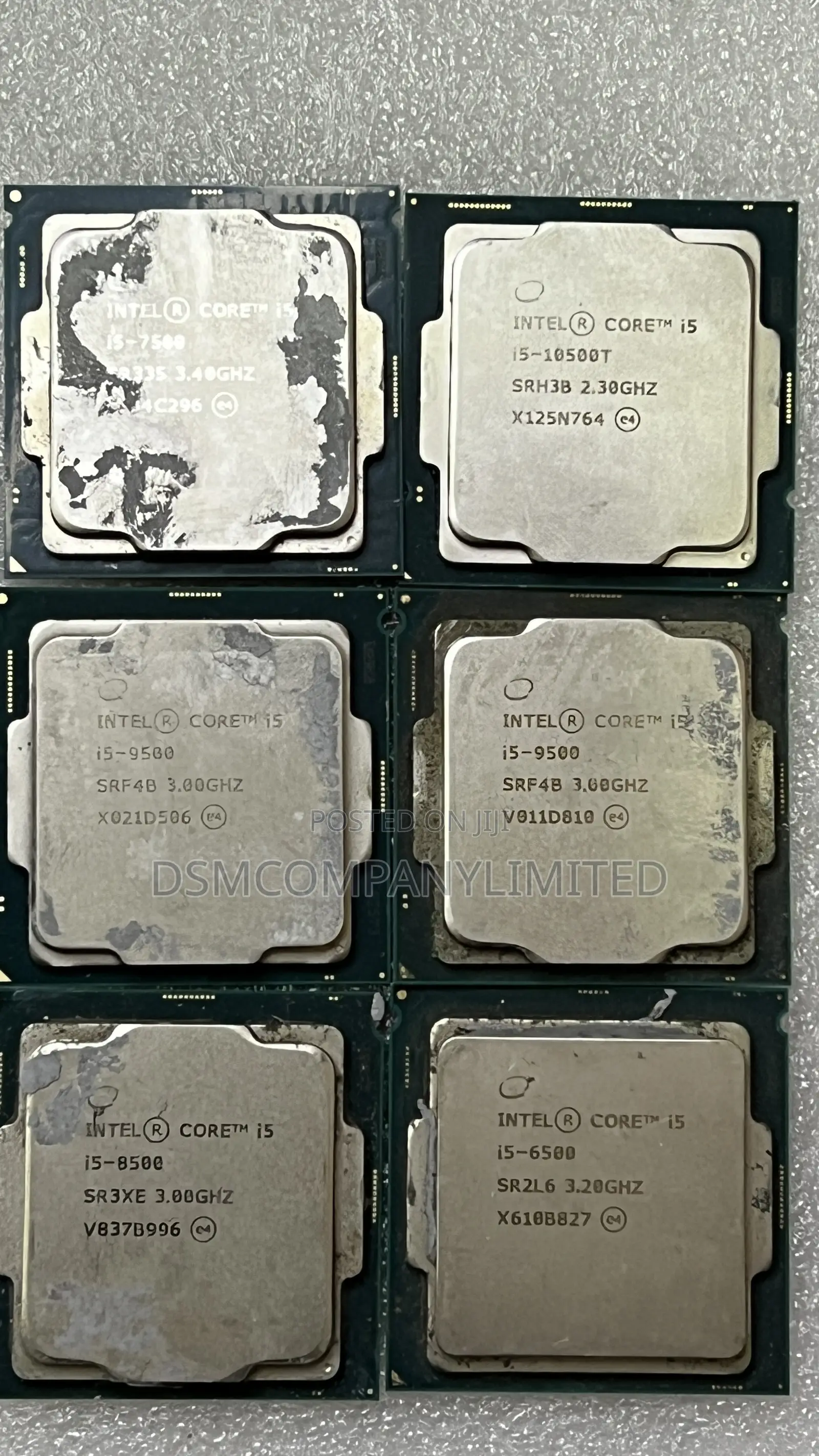 All Intel Processors I7, I5,I3