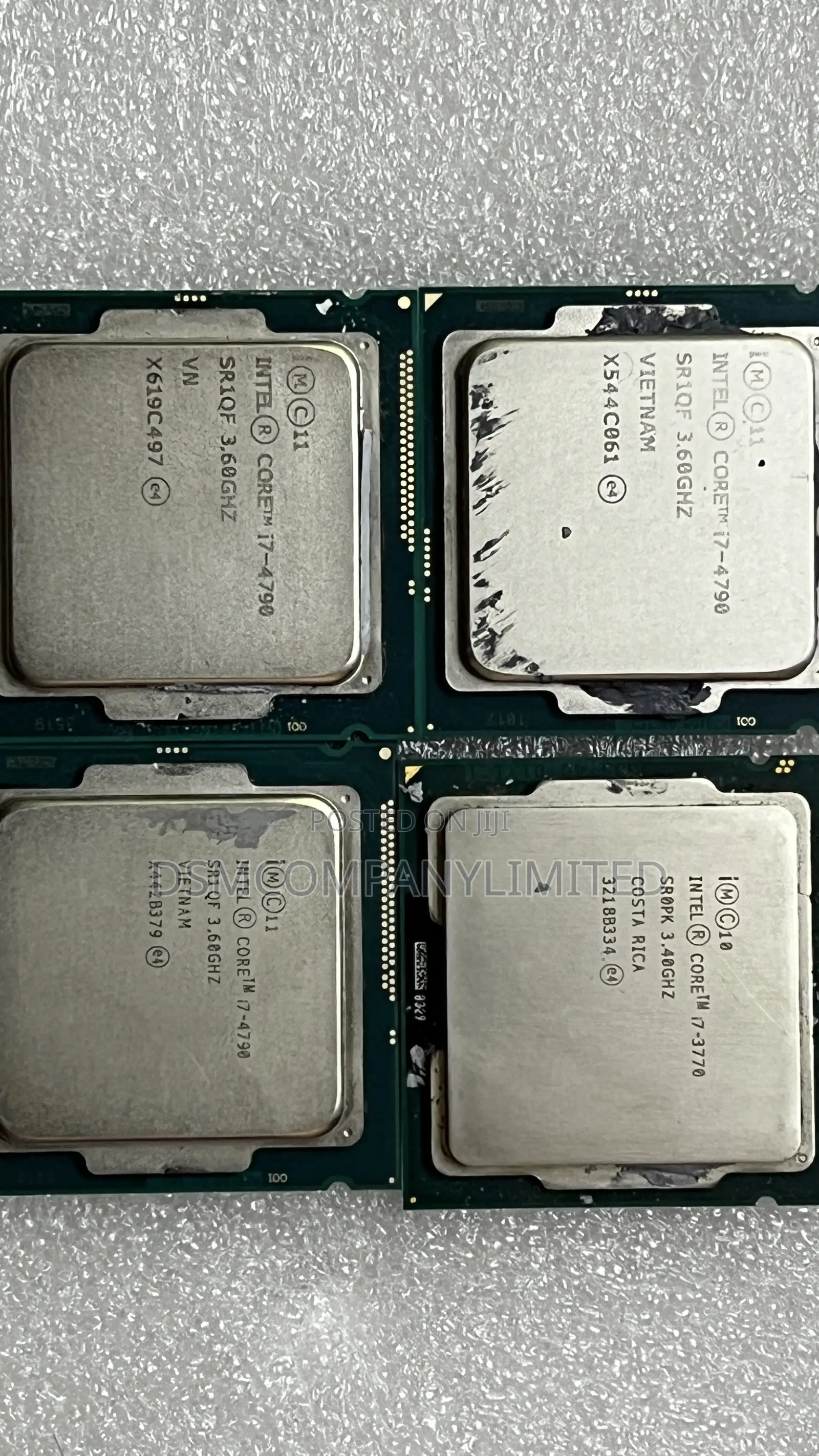 All Intel Processors I7, I5,I3