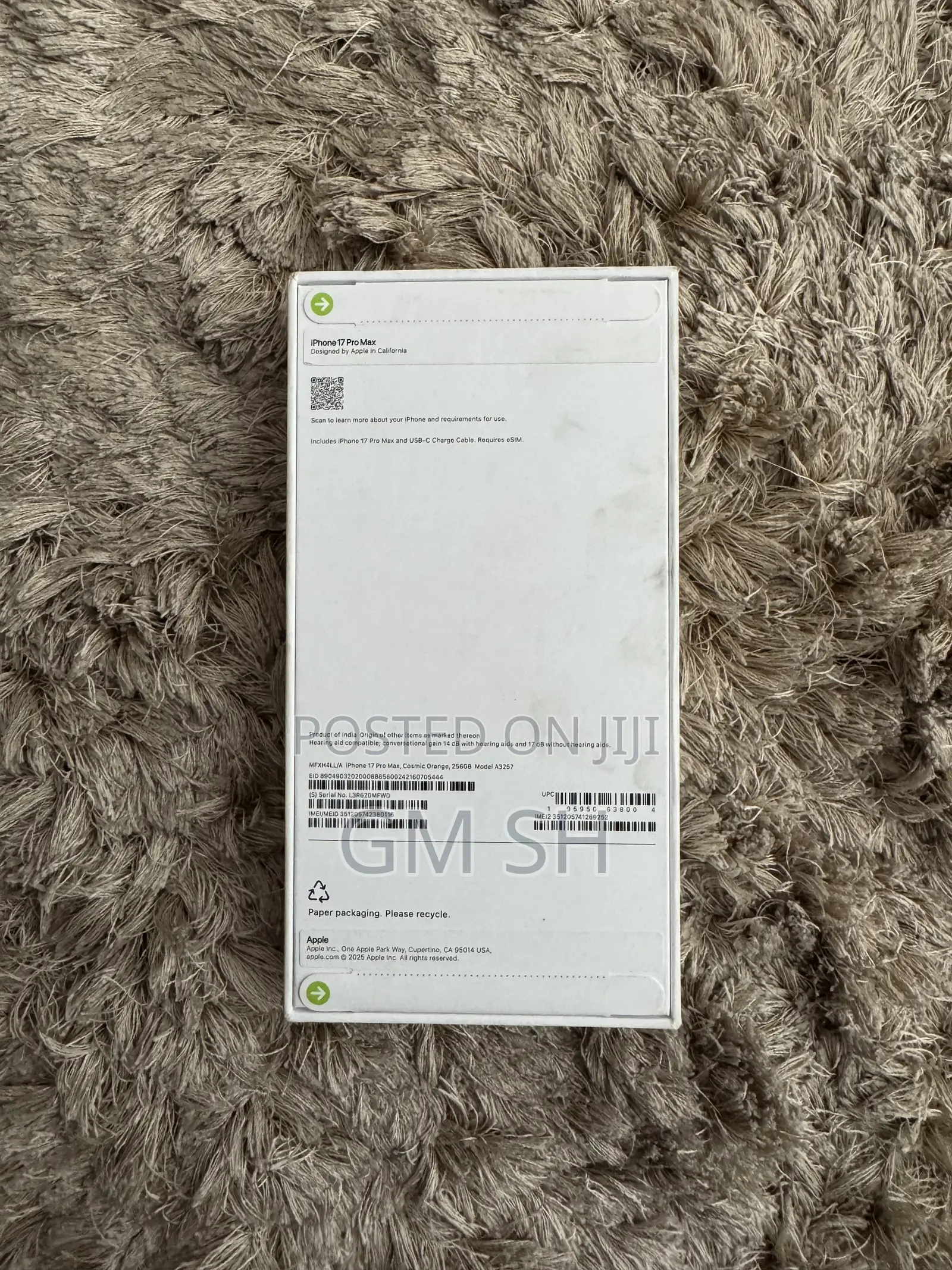 New Apple iPhone 17 Pro Max 256 GB Orange