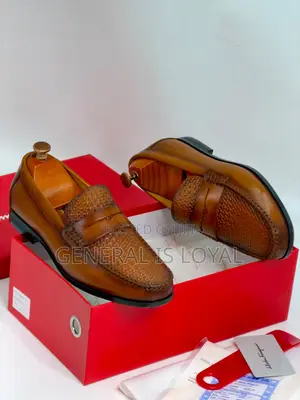 Ferragamo Brown Men’S Leather Loafers Shoes