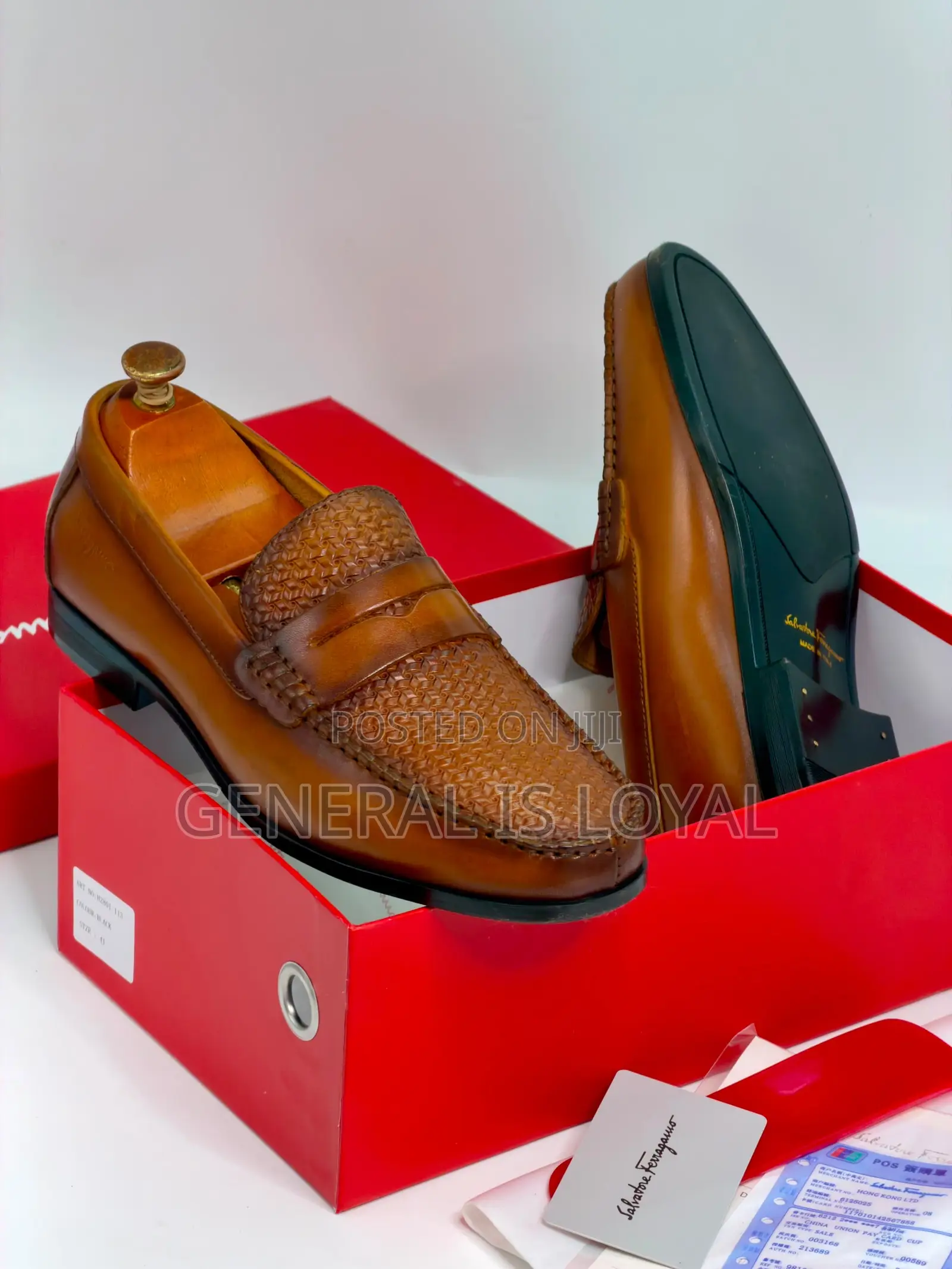 Ferragamo Brown Men’S Leather Loafers Shoes