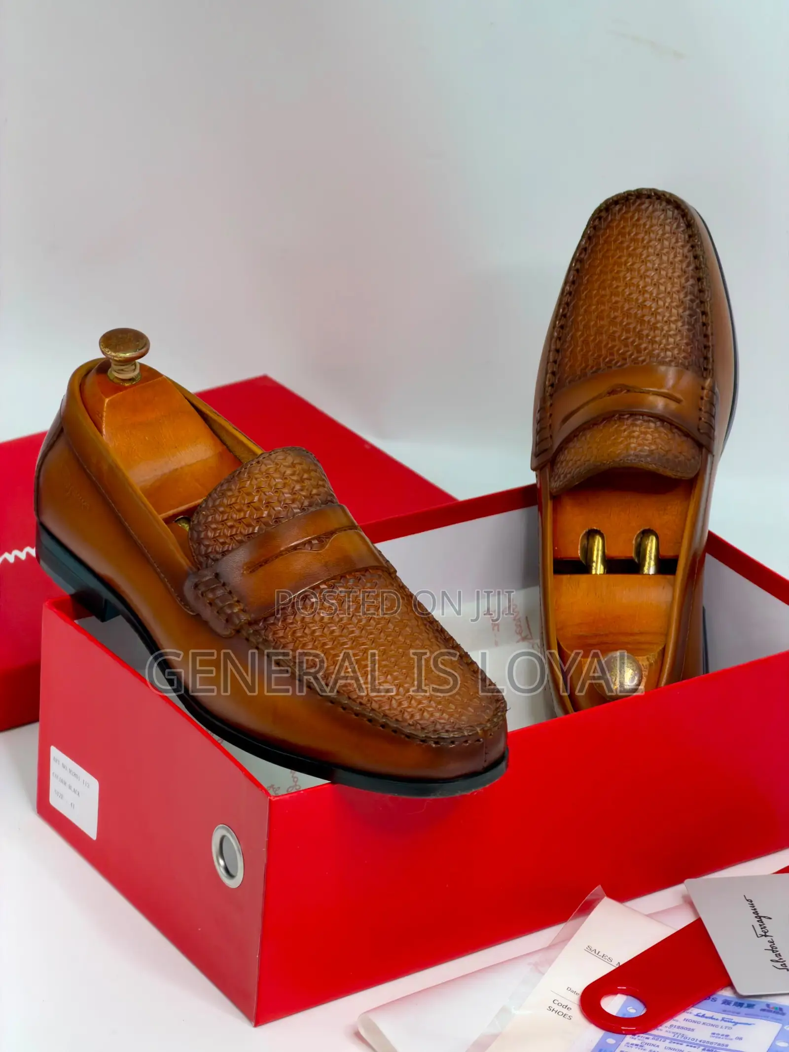 Ferragamo Brown Men’S Leather Loafers Shoes