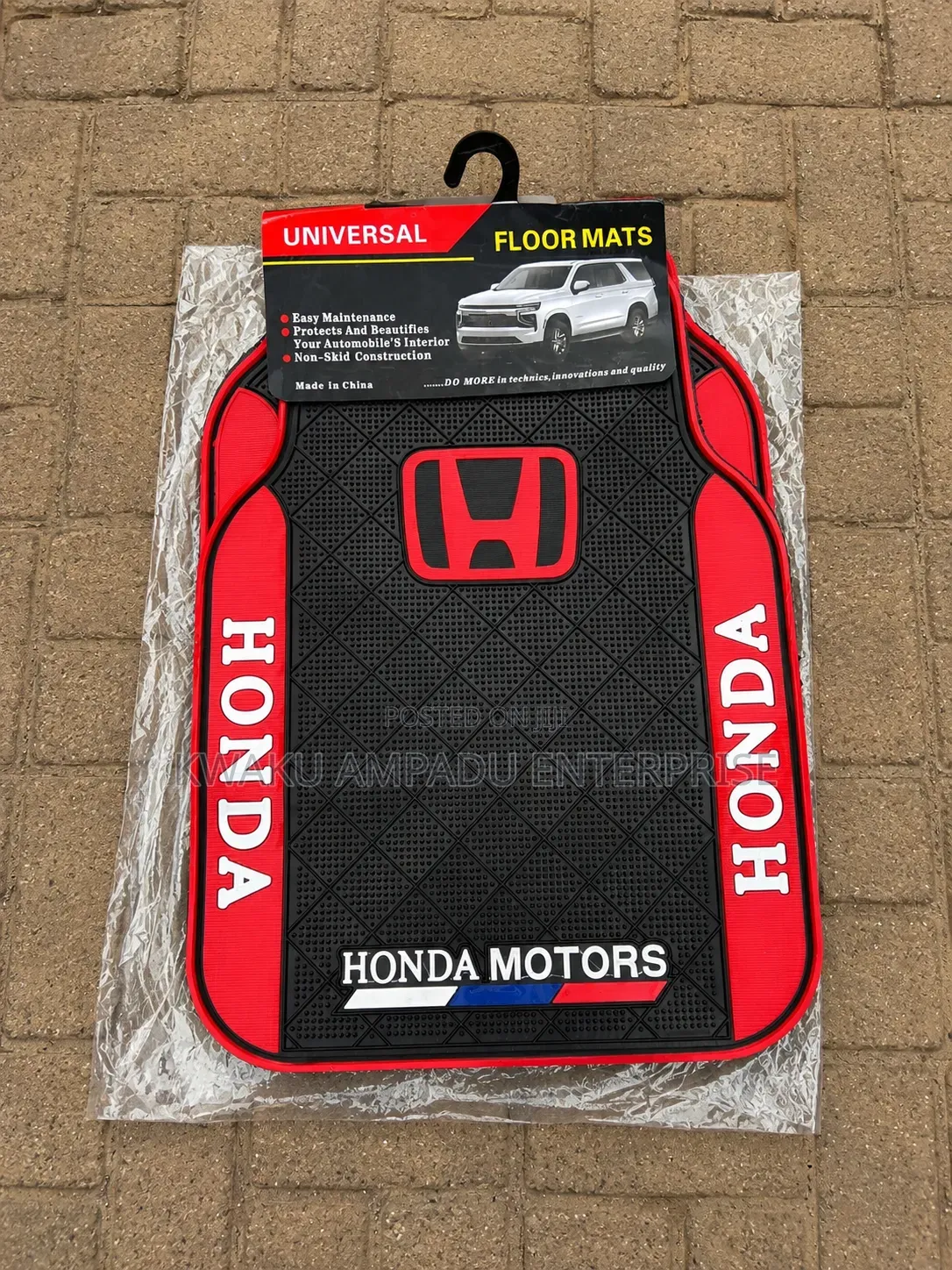Honda Rubber Red Side/Side Floor Mat