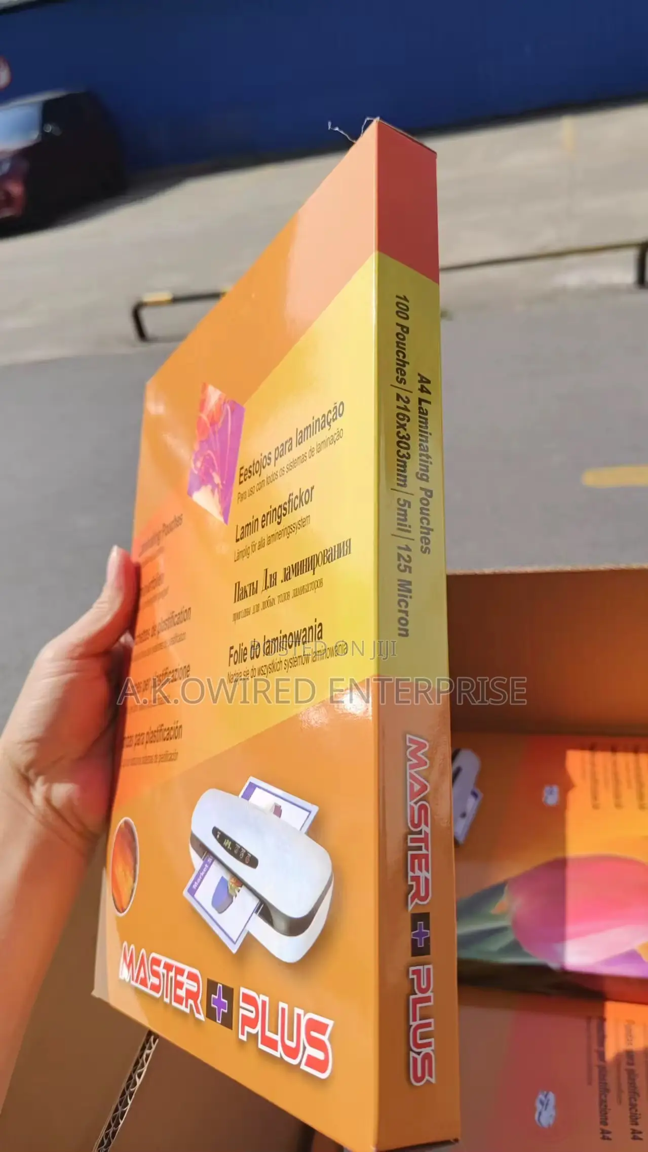 High Quality A4 Master Laminating Pouches Pet Material 125mic Sheets