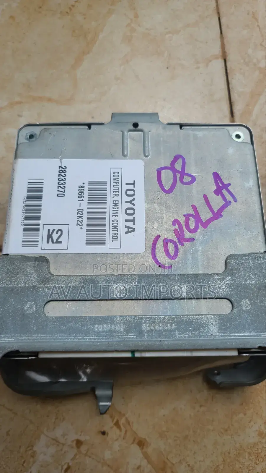 Corolla Control Board (06-08) 