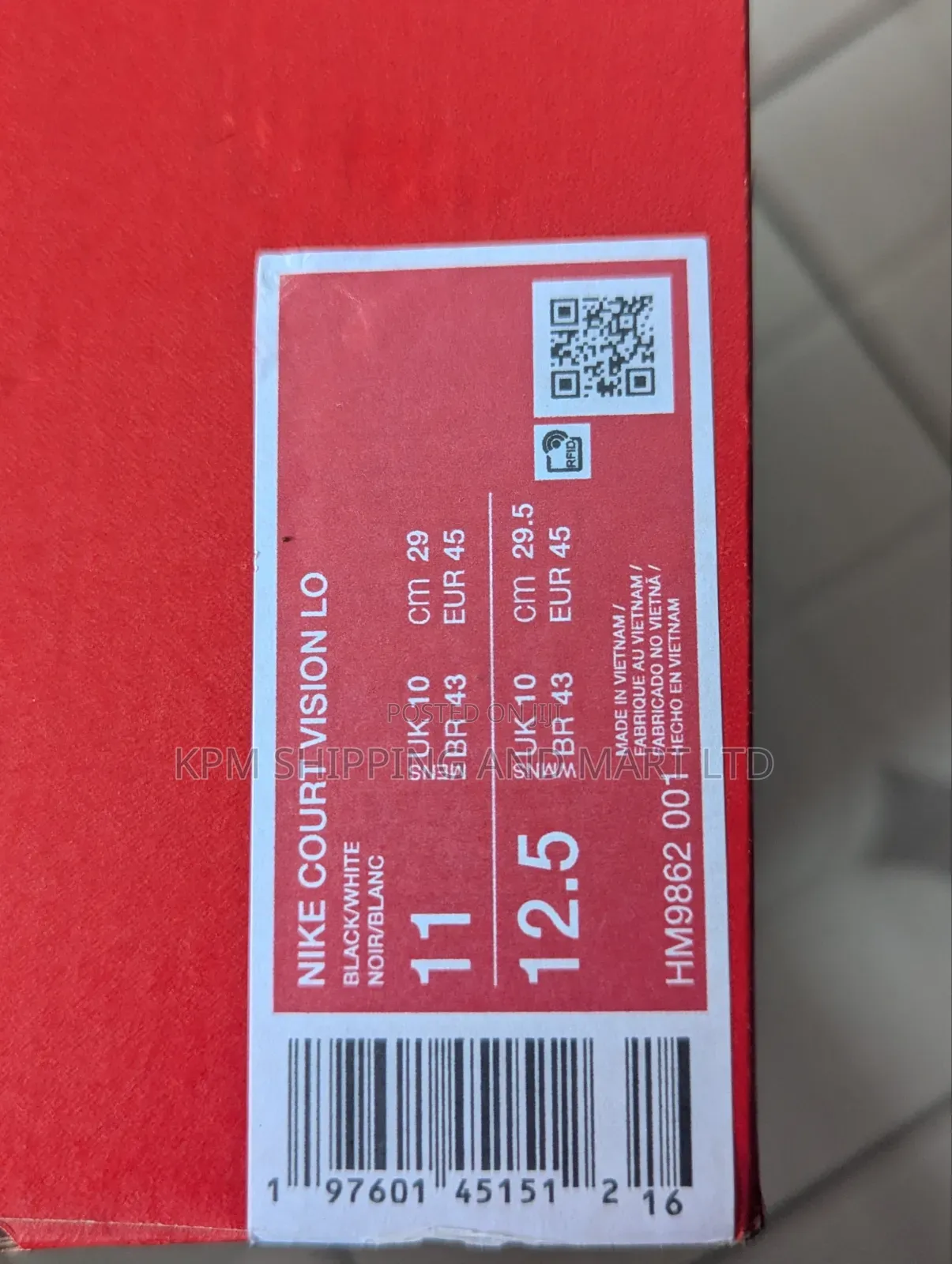 Nike Court Vision(Size 43 Usa)