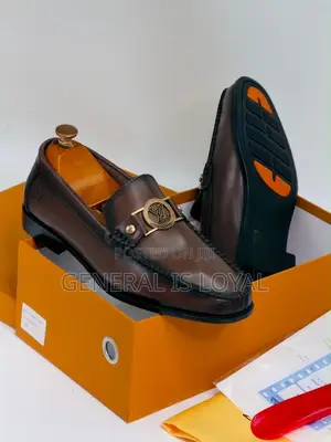 Louis Vuitton Brown Leather Men’S Loafers Shoe