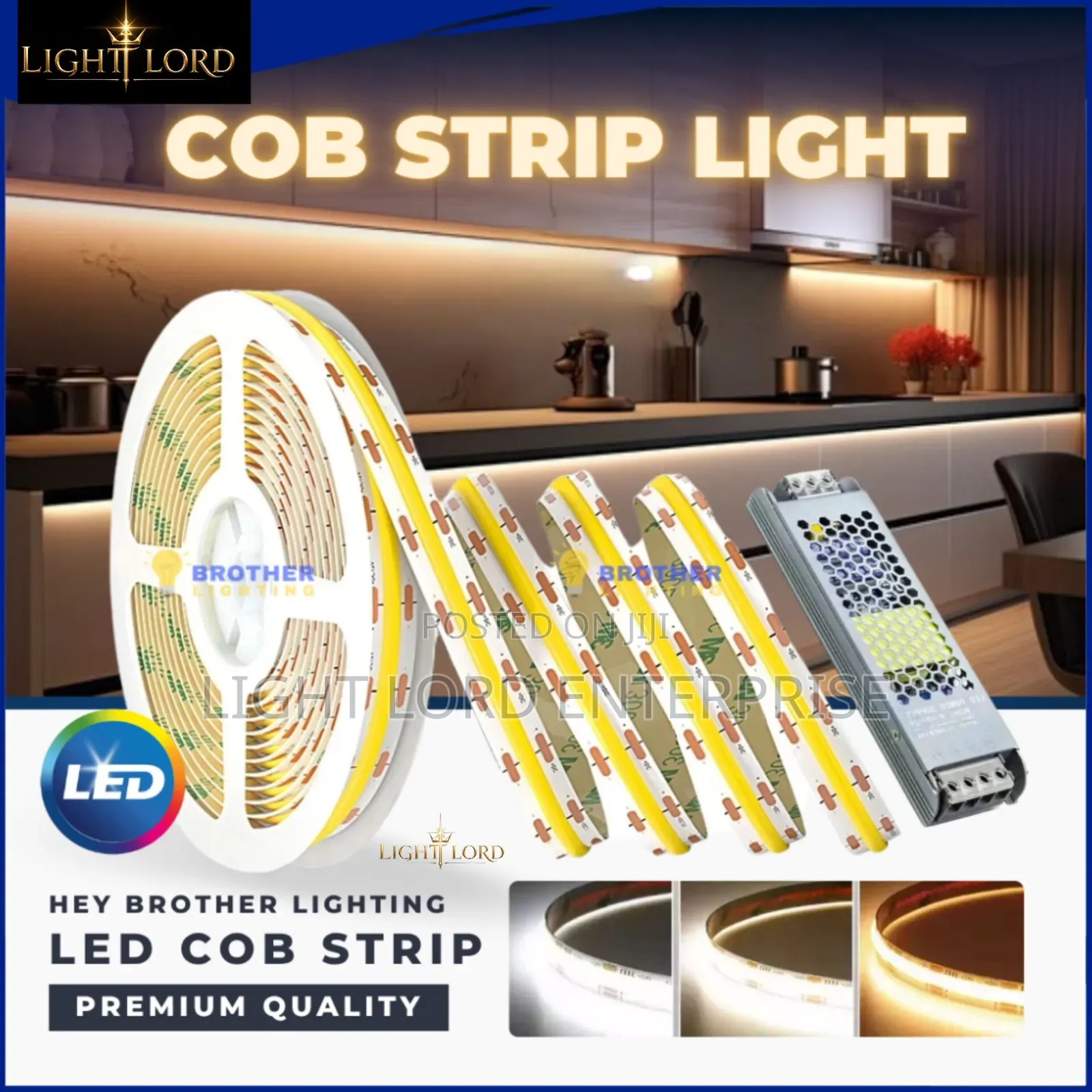 Density Flexible Led Strip Cob 24v