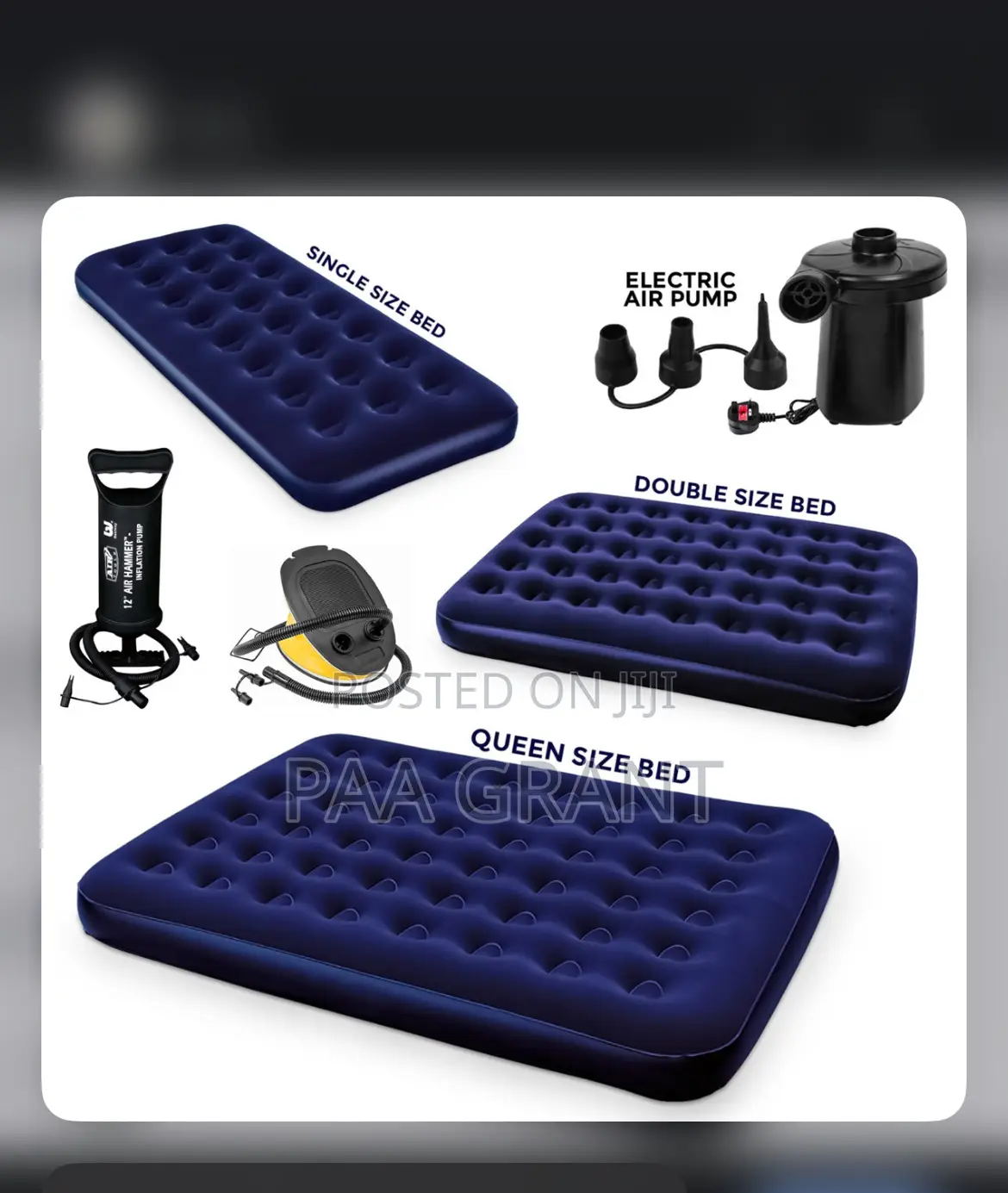 Original Luxurious Single Size Air Mattress Plus Free Pump