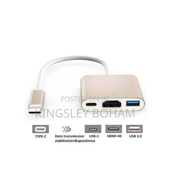 3 in 1 Type C Usb-C Hdmi Usb 3.0 Adapter Hub