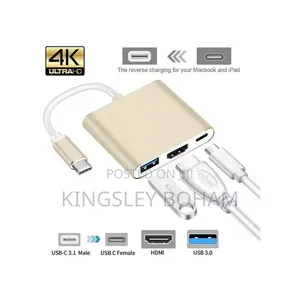 3 in 1 Type C Usb-C Hdmi Usb 3.0 Adapter Hub