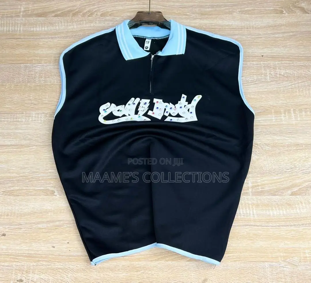 Men’S Sleeveless Printed Fashion Top / T Shirt