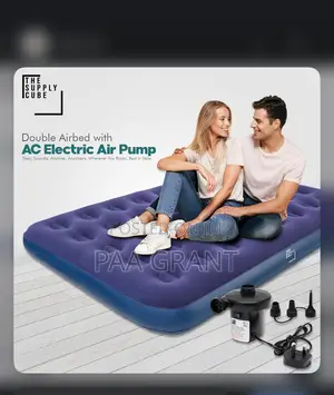 Original Luxurious Double Size Air Mattress Plus Free Pump