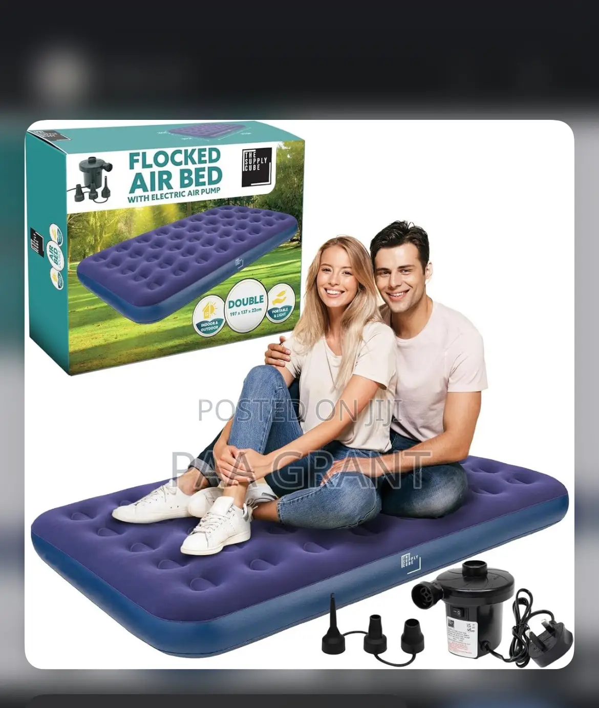 Comfort Anywhere You Go (Inflatable Single Size Air Bed + Free Pump