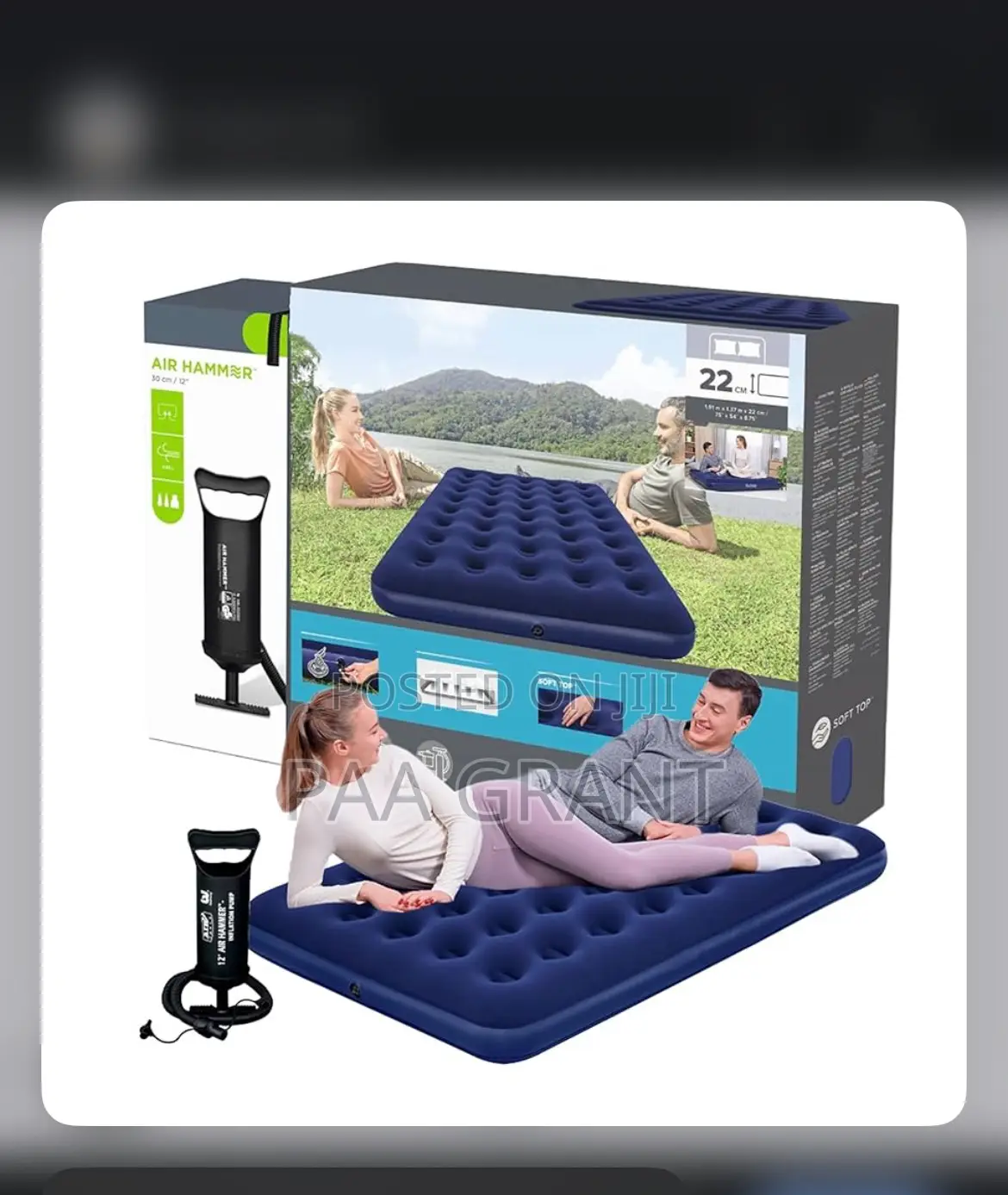 Comfort Anywhere You Go (Inflatable Single Size Air Bed + Free Pump