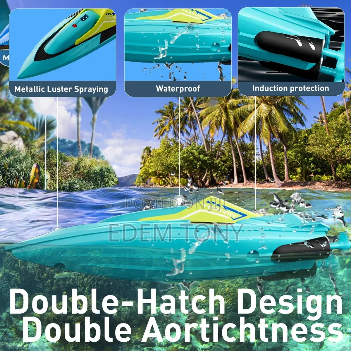 4drc Teensy Model Is a 2.4g Remote Control Racing Mini Boat for Kids