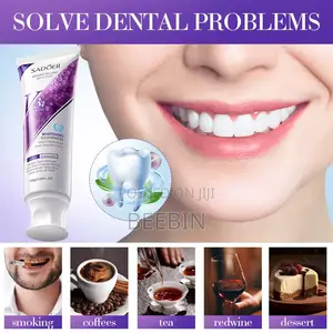 Sadoer V34 Whitening Toothpaste 100g – Instant Stain Removal 3 PCS