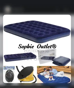 Enjoy Hotel Like Comfort (Easy Set Up Inflatable Air Bed + Free Pump