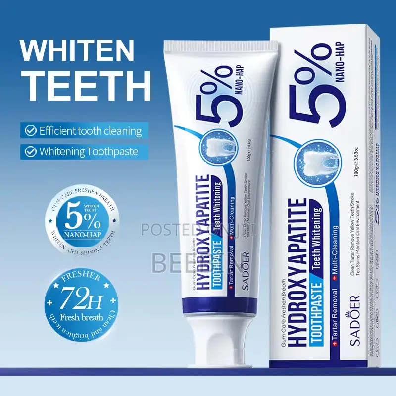 Sadoer 5% Nano-Hydroxyapatite Whitening Toothpaste 100g - 3 PCS