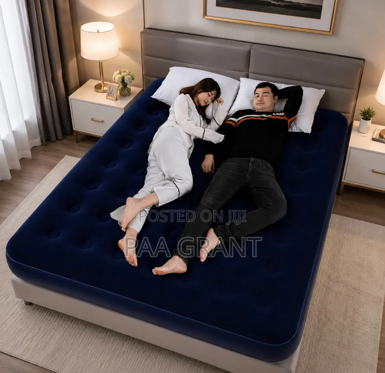 Relax on Cloud Comfort )Inflatable Air Mattress Plus Free Pump