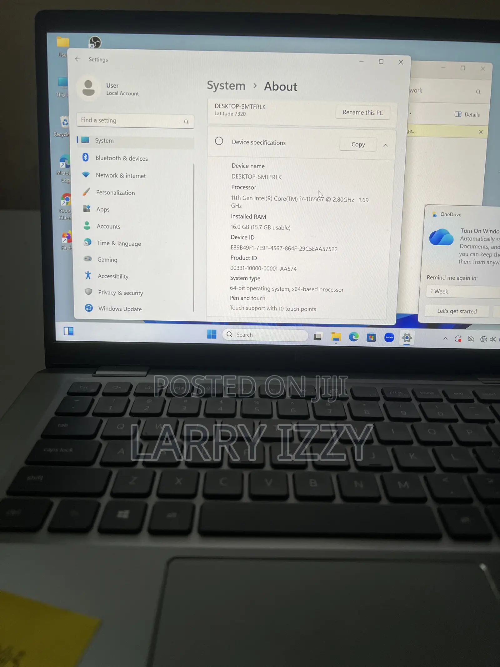 Laptop Dell Inspiron 13 7320 2-in-1 16GB Intel Core i7 SSHD+SSD 512GB