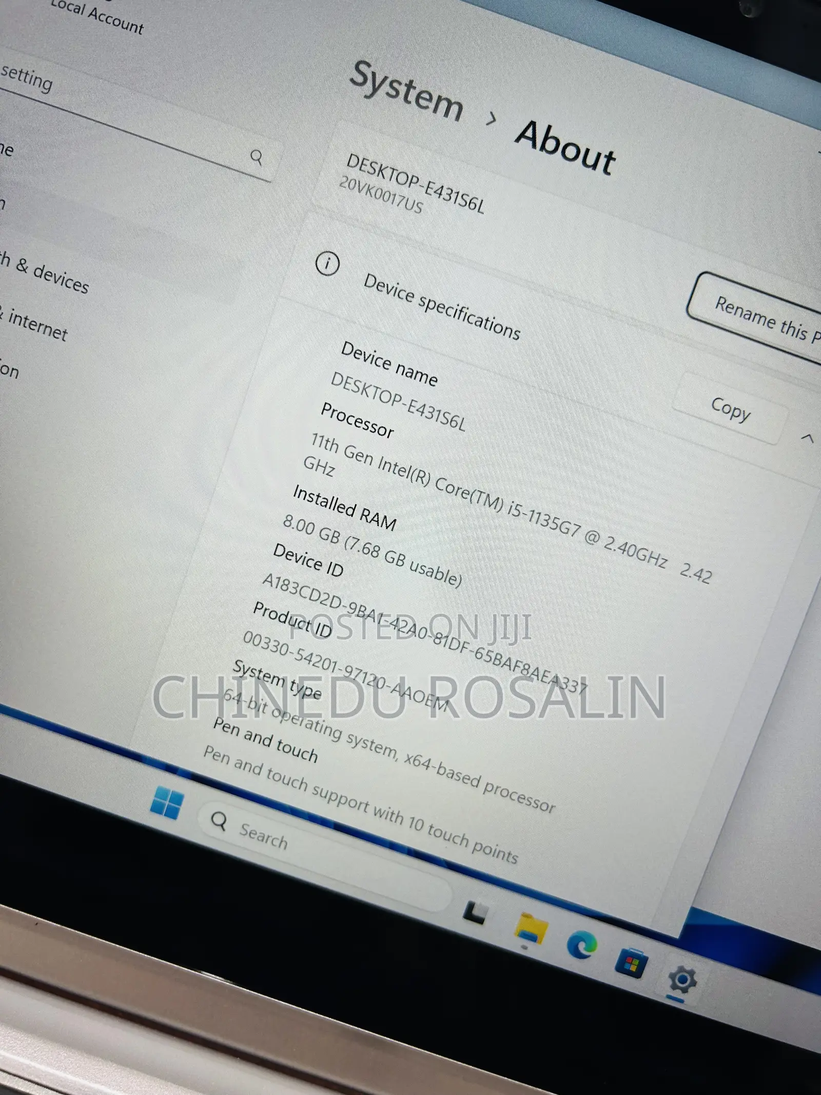Laptop Lenovo ThinkPad L13 Yoga 8GB Intel Core i5 SSD 256GB