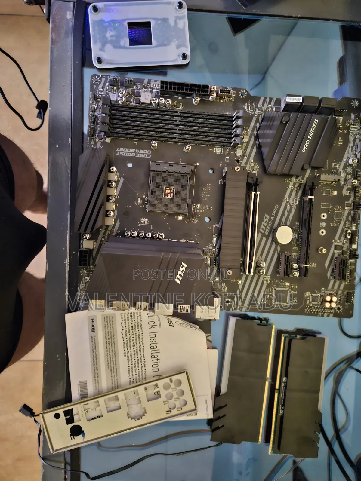 B550 Msi Motherboard + 32gig Crucial Pro Ram (Ddr4) + Ryzen 7