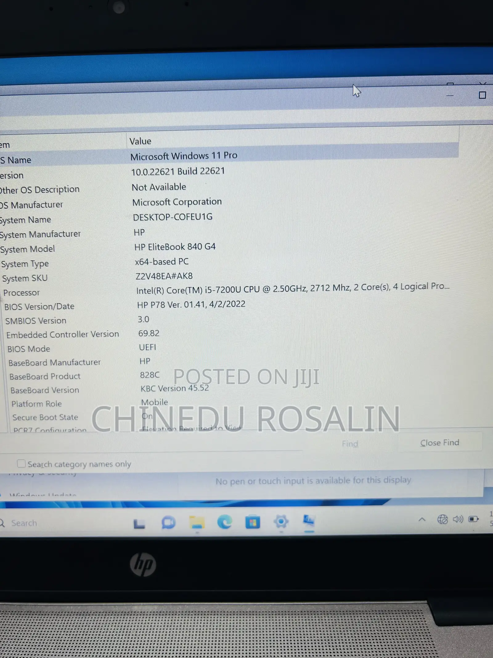 Laptop HP EliteBook 840 G4 8GB Intel Core i5 HDD 500GB