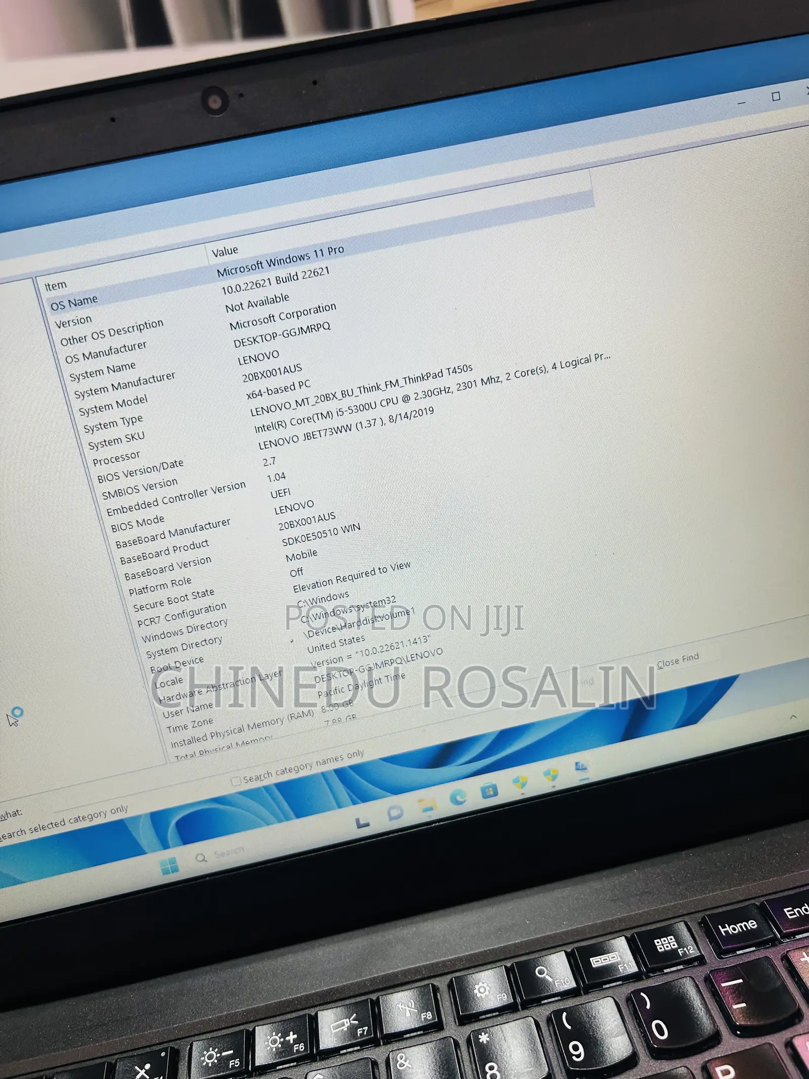 Laptop Lenovo ThinkPad T450 8GB Intel Core i5 HDD 500GB
