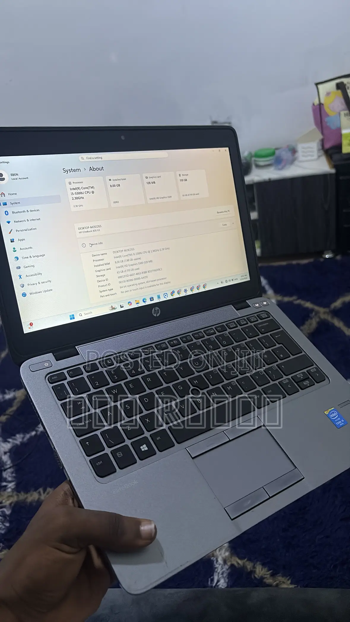 Laptop HP EliteBook 840 G5 8GB Intel Core i5 HDD+SSD 512GB