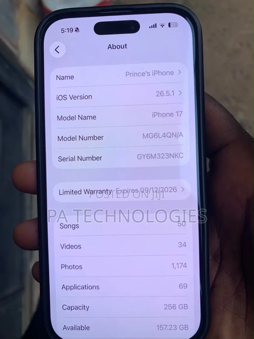 Apple iPhone 17 256 GB Blue