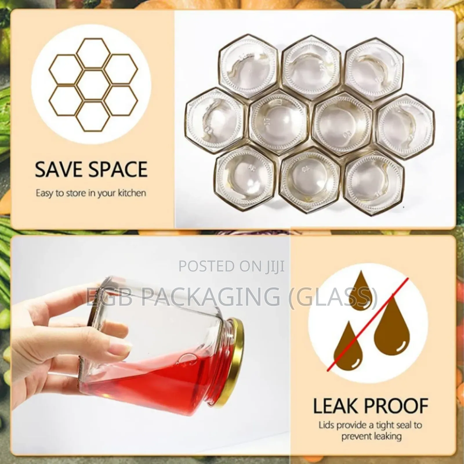 Honey Glass Jars