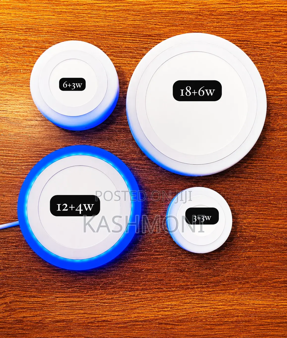 3+3watts, 6+3watts, 12+4watts, 18+6watts Panellight